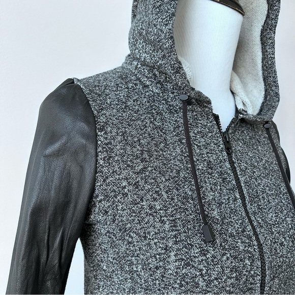 Danier Leather Sleeve Hoodie - Picture 3 of 10